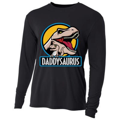 Daddysaurus Rex Fathers Day Cooling Performance Long Sleeve Crew