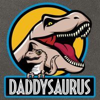 Daddysaurus Rex Fathers Day Cotton Canvas Backpack