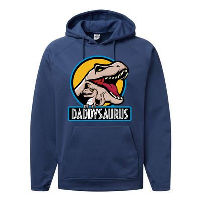 Daddysaurus Rex Fathers Day Performance Fleece Hoodie