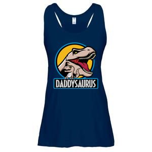 Daddysaurus Rex Fathers Day Ladies Essential Flowy Tank