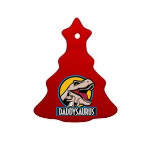 Daddysaurus Rex Fathers Day Ceramic Tree Ornament