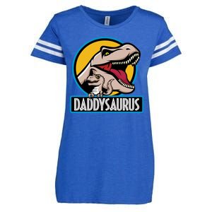 Daddysaurus Rex Fathers Day Enza Ladies Jersey Football T-Shirt