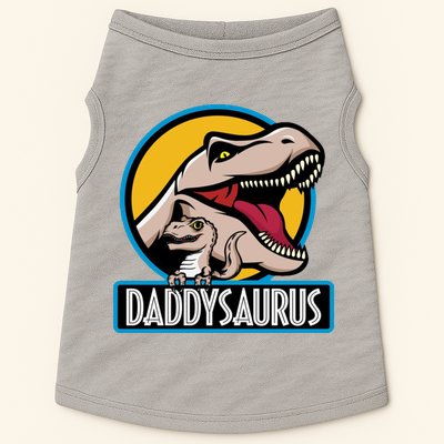 Daddysaurus Rex Fathers Day Doggie Tank