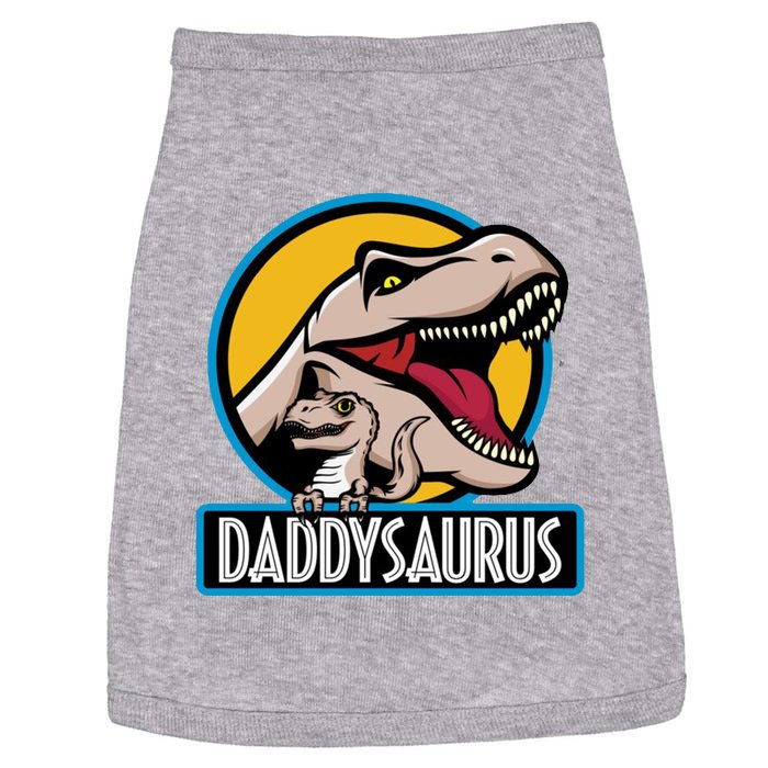 Daddysaurus Rex Fathers Day Doggie Tank