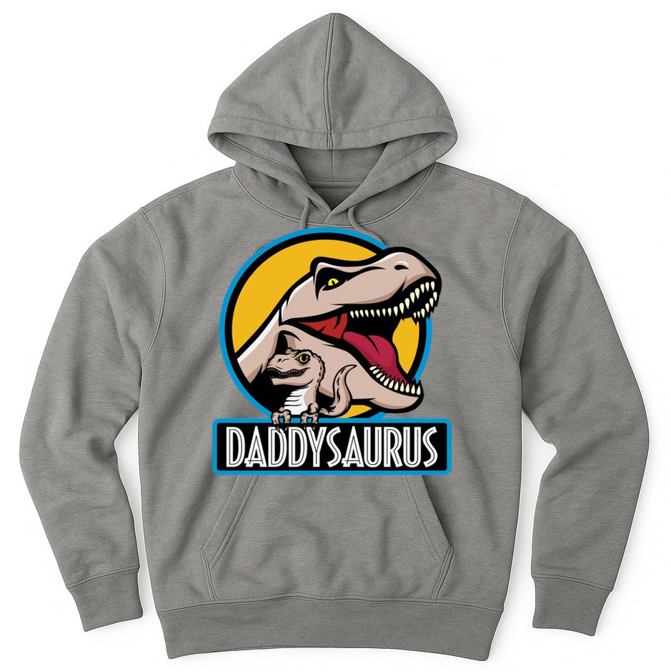 Daddysaurus Rex Fathers Day Hoodie