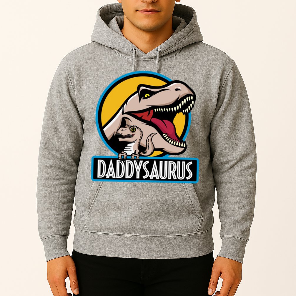Daddysaurus Rex Fathers Day Hoodie