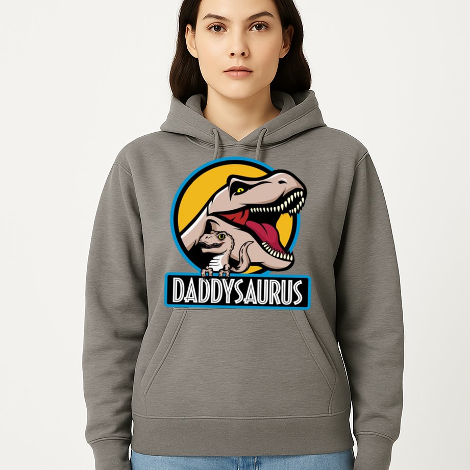 Daddysaurus Rex Fathers Day Hoodie
