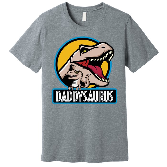 Daddysaurus Rex Fathers Day Premium T-Shirt