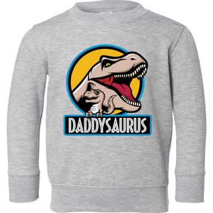 Daddysaurus Rex Fathers Day Toddler Sweatshirt