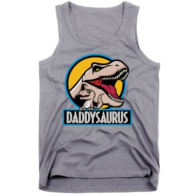 Daddysaurus Rex Fathers Day Tank Top