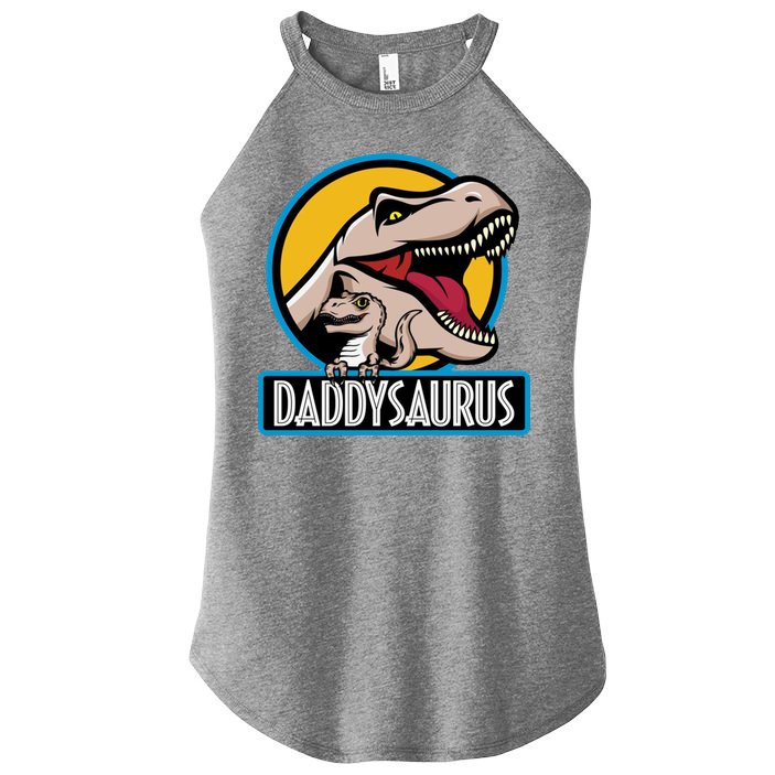 Daddysaurus Rex Fathers Day Women's Perfect Tri Rocker Tank