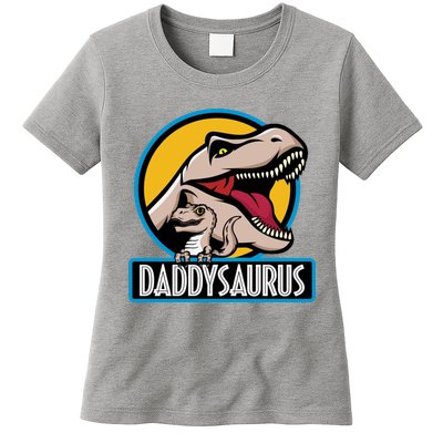 Daddysaurus Rex Fathers Day Womens T-Shirt