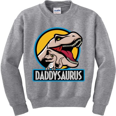 Daddysaurus Rex Fathers Day Kids Sweatshirt