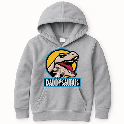 Daddysaurus Rex Fathers Day Kids Hoodie