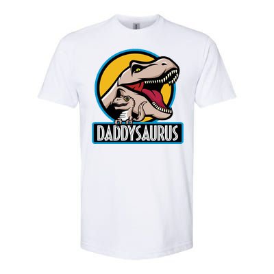 Daddysaurus Rex Fathers Day Softstyle® CVC T-Shirt