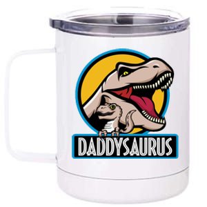 Daddysaurus Rex Fathers Day 12 oz Stainless Steel Tumbler Cup