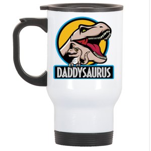 Daddysaurus Rex Fathers Day Stainless Steel Travel Mug