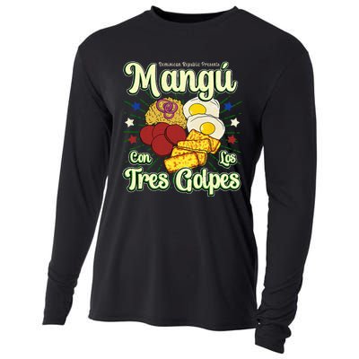 Dominican Republic Favorite Food Mangú Con Los Tres Golpes Cooling Performance Long Sleeve Crew