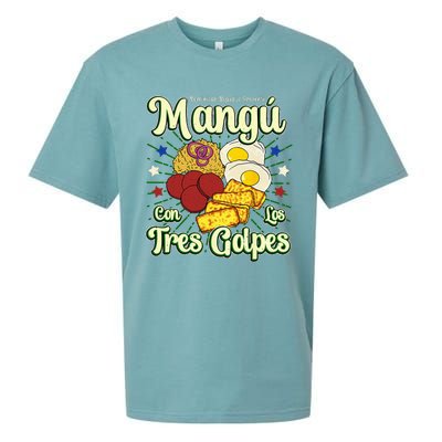 Dominican Republic Favorite Food Mangú Con Los Tres Golpes Sueded Cloud Jersey T-Shirt