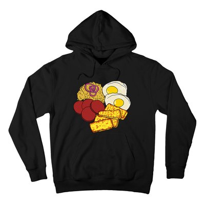 Dominican Republic Favorite Food Mangú Salami Queso Frito Hoodie