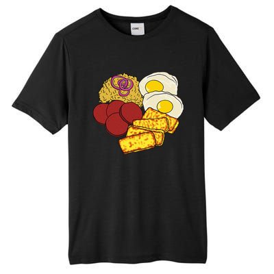 Dominican Republic Favorite Food Mangú Salami Queso Frito Tall Fusion ChromaSoft Performance T-Shirt