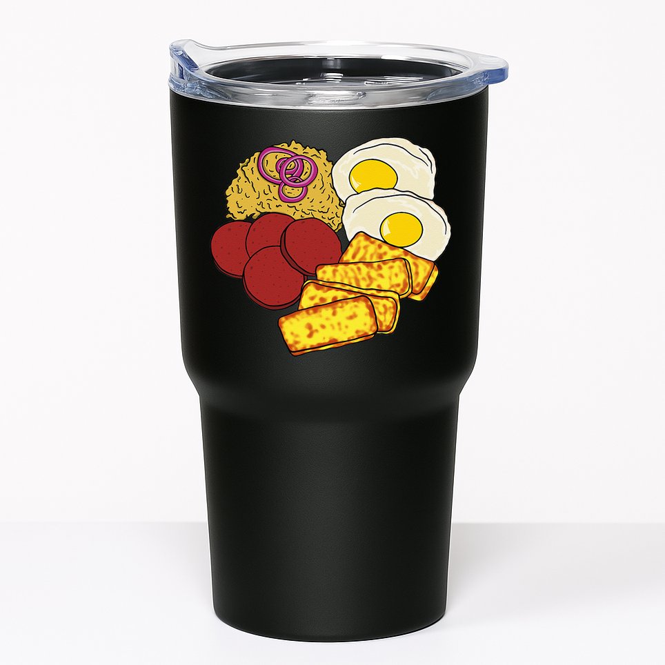 Dominican Republic Favorite Food Mangú Salami Queso Frito Tumbler