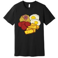 Dominican Republic Favorite Food Mangú Salami Queso Frito Premium T-Shirt