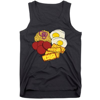 Dominican Republic Favorite Food Mangú Salami Queso Frito Tank Top