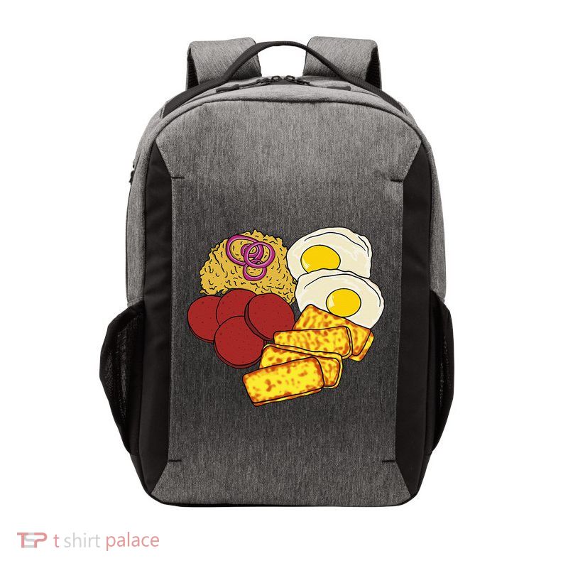 Dominican Republic Favorite Food Mangú Salami Queso Frito Vector Backpack