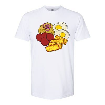 Dominican Republic Favorite Food Mangú Salami Queso Frito Softstyle CVC T-Shirt