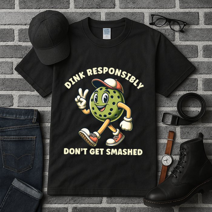 Dink Responsibly Funny Pickleball Player Tall T-Shirt
