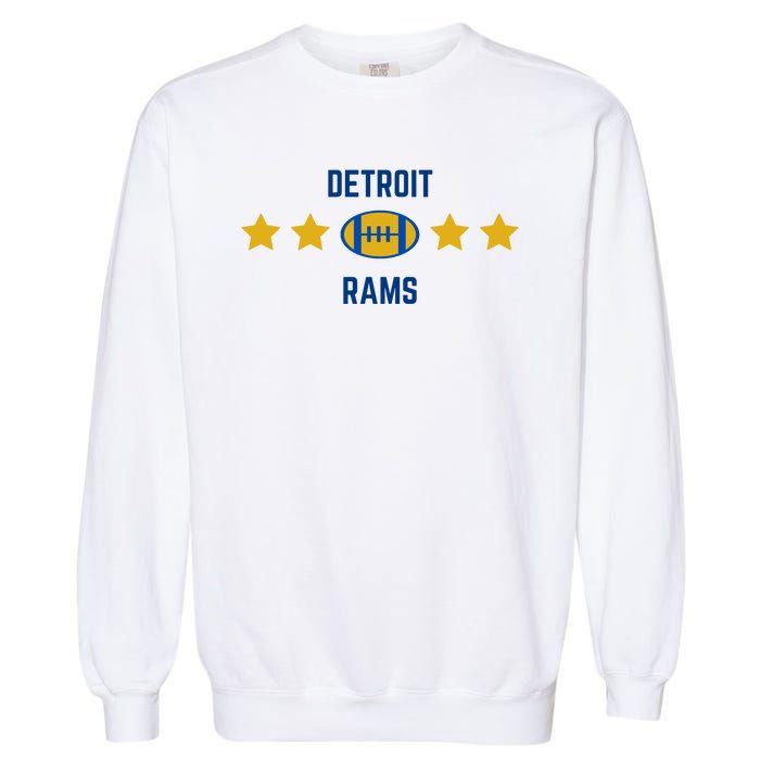 Detroit Rams Football Star Garment-Dyed Sweatshirt