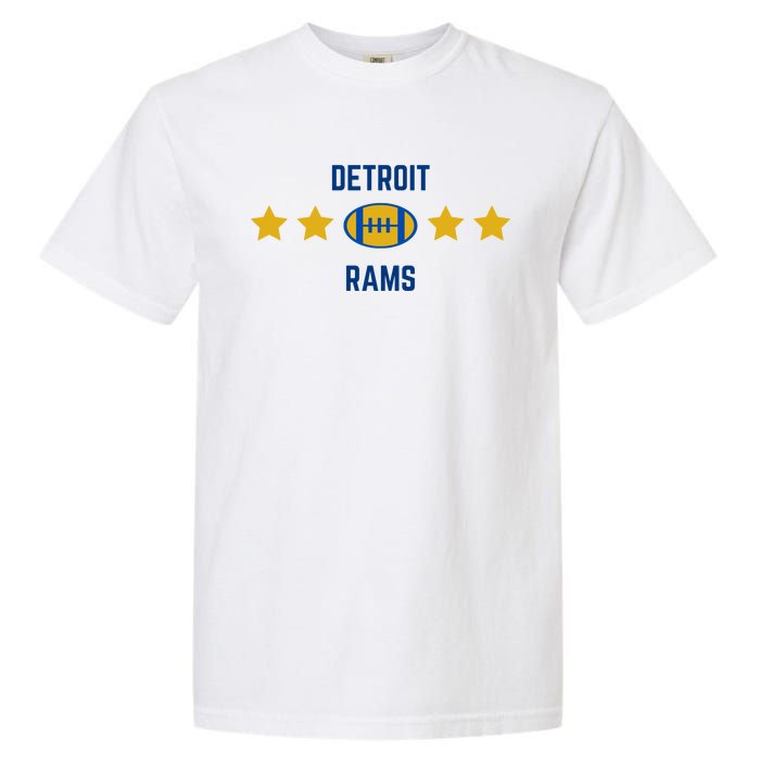 Detroit Rams Football Star Garment-Dyed Heavyweight T-Shirt