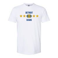 Detroit Rams Football Star Softstyle CVC T-Shirt