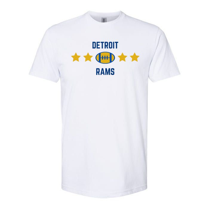 Detroit Rams Football Star Softstyle CVC T-Shirt