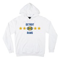 Detroit Rams Football Star Hoodie