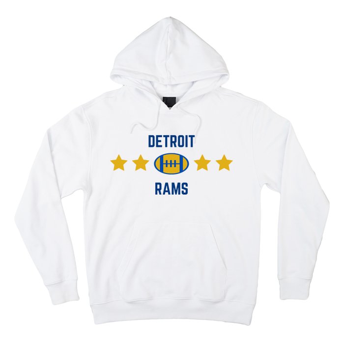 Detroit Rams Football Star Hoodie