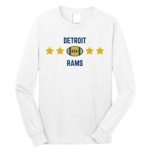 Detroit Rams Football Star Long Sleeve Shirt