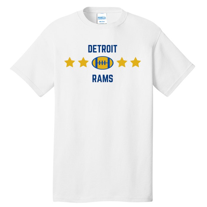 Detroit Rams Football Star Tall T-Shirt