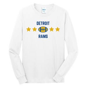 Detroit Rams Football Star Tall Long Sleeve T-Shirt