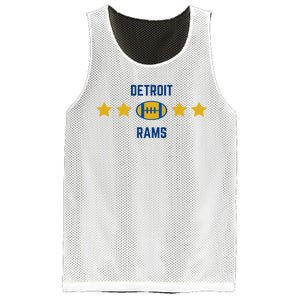 Detroit Rams Football Star Mesh Reversible Basketball Jersey Tank