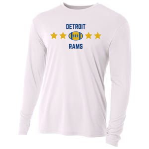 Detroit Rams Football Star Cooling Performance Long Sleeve Crew