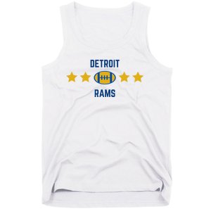 Detroit Rams Football Star Tank Top