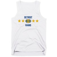 Detroit Rams Football Star Tank Top