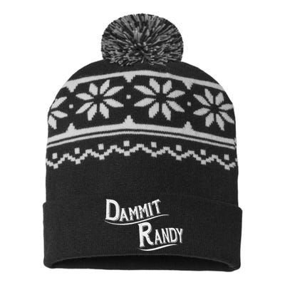 Dammit Randy Funny Design USA-Made Snowflake Beanie