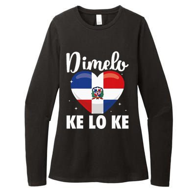 Dominican Republic Flag Dimelo Ke Lo Ke Dominicana Womens CVC Long Sleeve Shirt