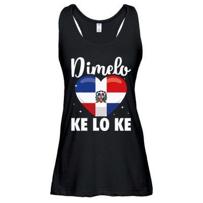 Dominican Republic Flag Dimelo Ke Lo Ke Dominicana Ladies Essential Flowy Tank