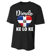 Dominican Republic Flag Dimelo Ke Lo Ke Dominicana Performance Sprint T-Shirt