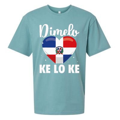 Dominican Republic Flag Dimelo Ke Lo Ke Dominicana Sueded Cloud Jersey T-Shirt