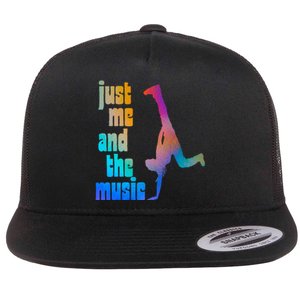 Dance Recital Gift For Just Me And The Music Flat Bill Trucker Hat